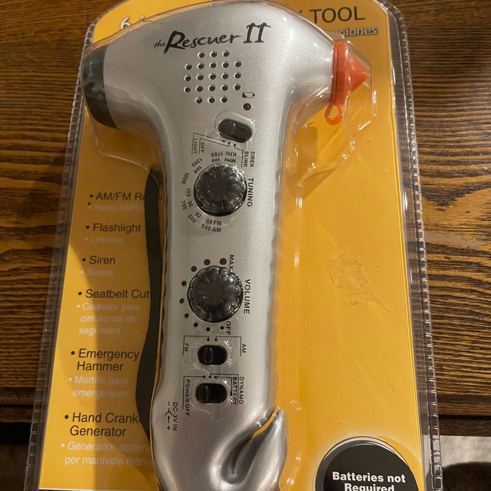 Silver Emergency Multi-Tool with Radio